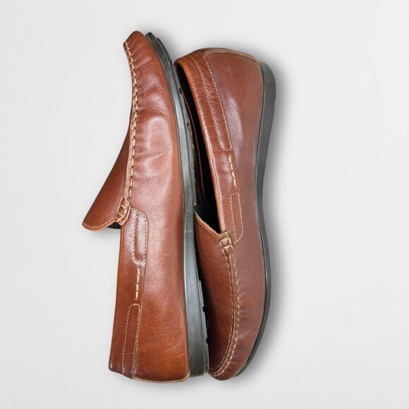 Mephisto Algoras Brown Leather Mens Slip-On Loafers Size 13 Made In Portugal main image 5